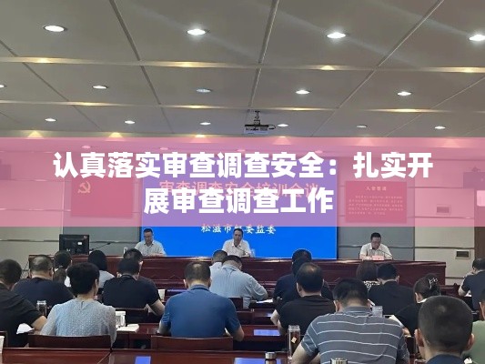 认真落实审查调查安全:扎实开展审查调查工作