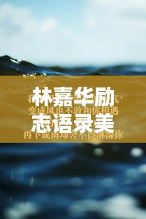 林嘉华励志语录美图,激发无限潜能,成就辉煌人生!