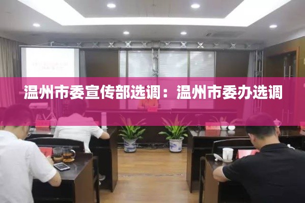 温州市委宣传部选调:温州市委办选调