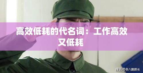 高效低耗的代名词:工作高效又低耗