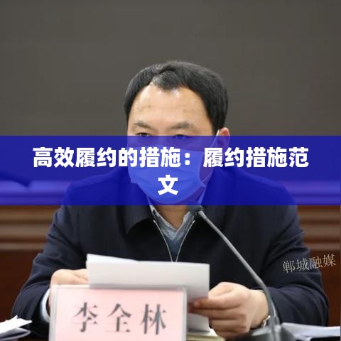 高效履约的措施:履约措施范文