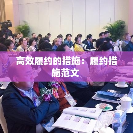 高效履约的措施:履约措施范文