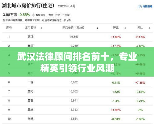 武汉法律顾问排名前十,专业精英引领行业风潮