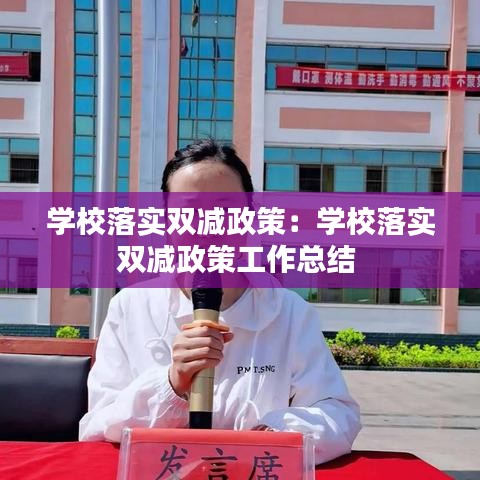 学校落实双减政策:学校落实双减政策工作总结
