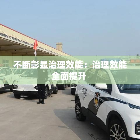 不断彰显治理效能:治理效能全面提升