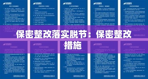 保密整改落实脱节:保密整改措施