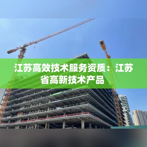 江苏高效技术服务资质:江苏省高新技术产品