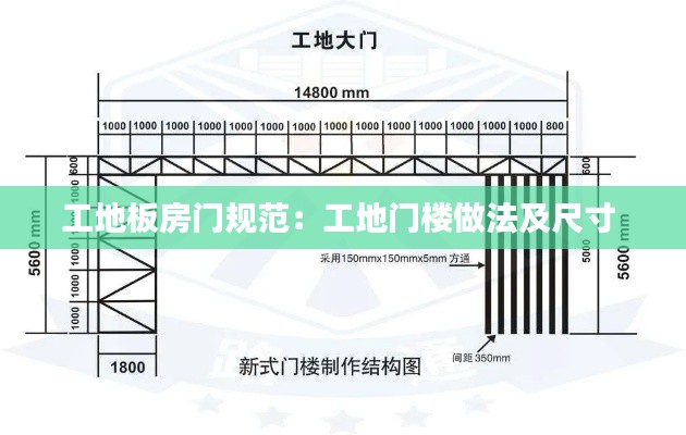 工地板房门规范:工地门楼做法及尺寸