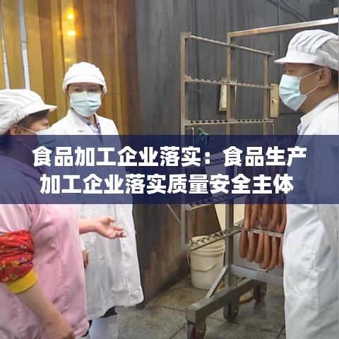 食品加工企业落实:食品生产加工企业落实质量安全主体