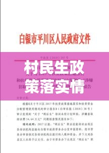 村民生政策落实情况汇报:村民生领域方面存在的问题