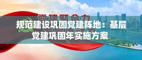 规范建设巩固党建阵地:基层党建巩固年实施方案