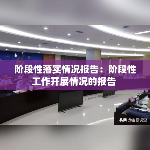 阶段性落实情况报告:阶段性工作开展情况的报告