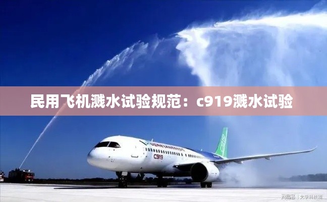 民用飞机溅水试验规范:c919溅水试验