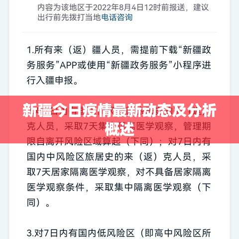 新疆今日疫情最新动态及分析概述