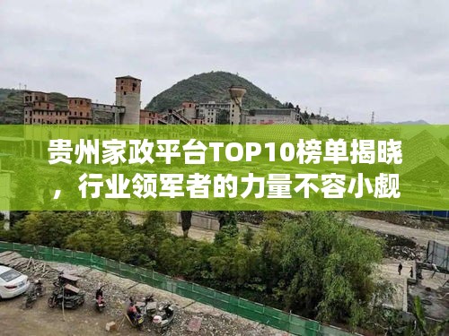 贵州家政平台TOP10榜单揭晓,行业领军者的力量不容小觑