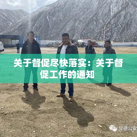 关于督促尽快落实:关于督促工作的通知