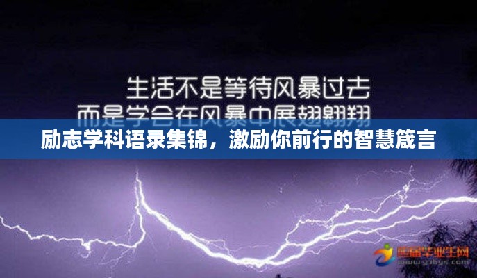 励志学科语录集锦,激励你前行的智慧箴言