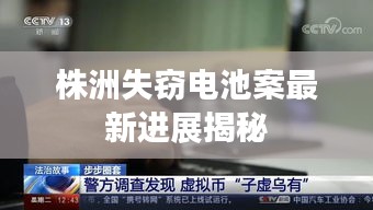 株洲失窃电池案最新进展揭秘