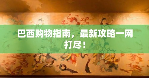 巴西购物指南,最新攻略一网打尽!