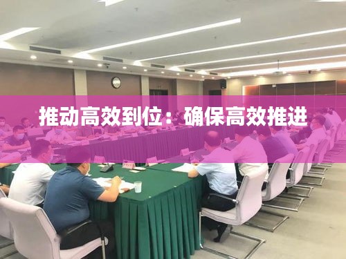 推动高效到位:确保高效推进