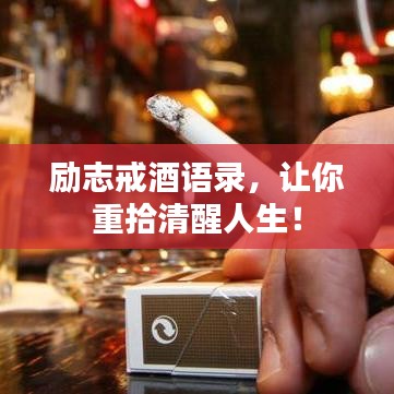 励志戒酒语录,让你重拾清醒人生!