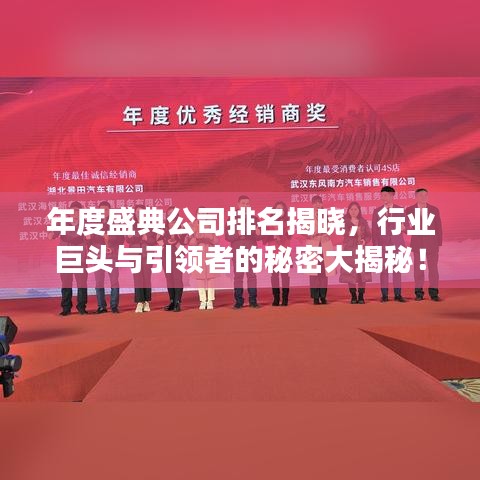 年度盛典公司排名揭晓,行业巨头与引领者的秘密大揭秘!
