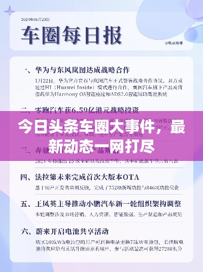 今日头条车圈大事件,最新动态一网打尽