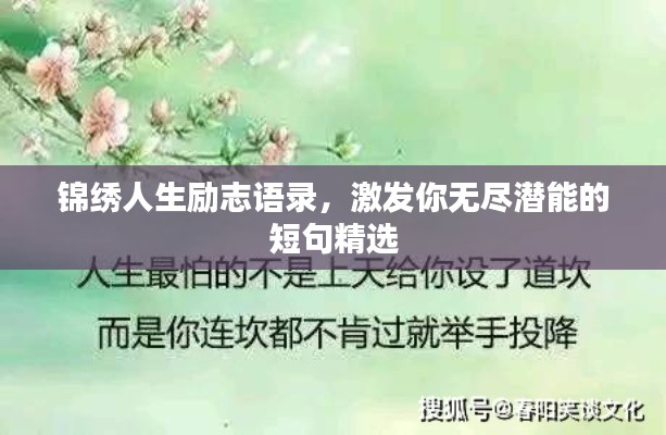 锦绣人生励志语录,激发你无尽潜能的短句精选