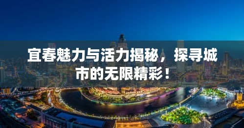 宜春魅力与活力揭秘,探寻城市的无限精彩!