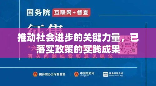 推动社会进步的关键力量,已落实政策的实践成果