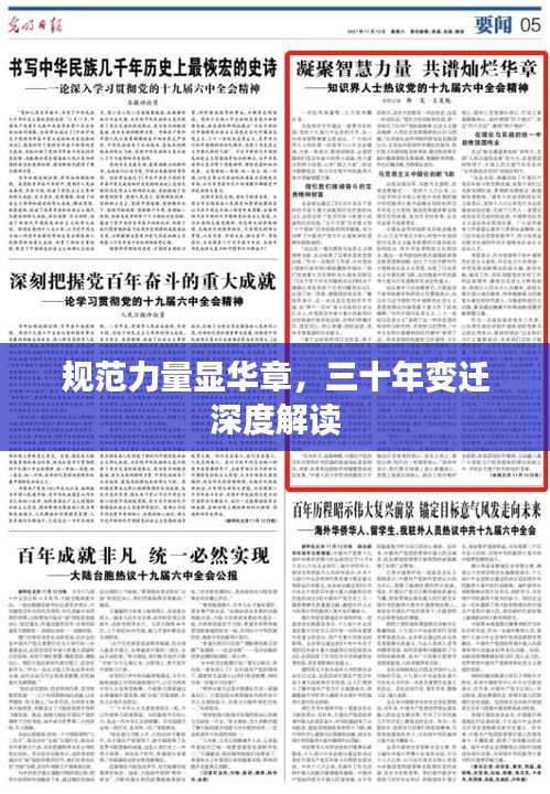 规范力量显华章,三十年变迁深度解读