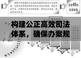 构建公正高效司法体系,确保办案规范高效进行