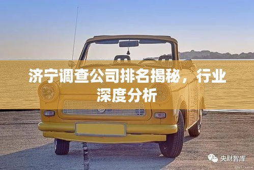 济宁调查公司排名揭秘,行业深度分析
