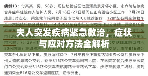 夫人突发疾病紧急救治,症状与应对方法全解析