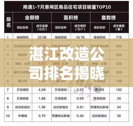 湛江改造公司排名揭晓,专业改造团队实力比拼,权威榜单不容错过!