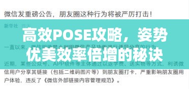 高效POSE攻略,姿势优美效率倍增的秘诀