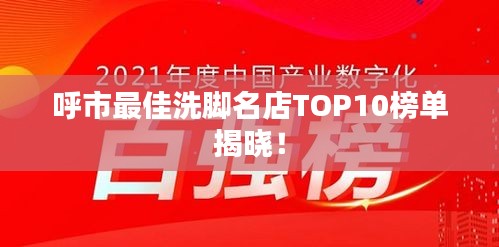 呼市最佳洗脚名店TOP10榜单揭晓!