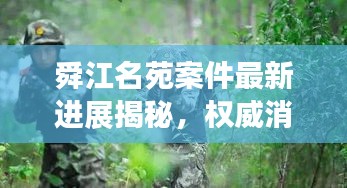舜江名苑案件最新进展揭秘,权威消息来源,最新动态一网打尽!