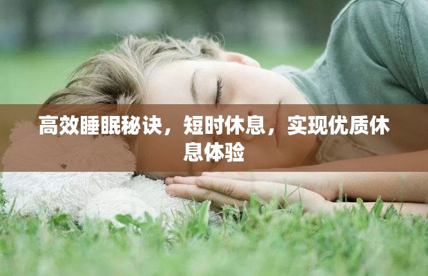 高效睡眠秘诀,短时休息,实现优质休息体验