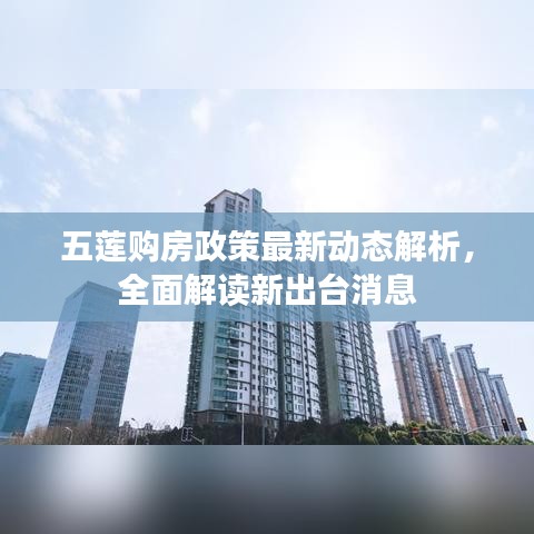 五莲购房政策最新动态解析,全面解读新出台消息