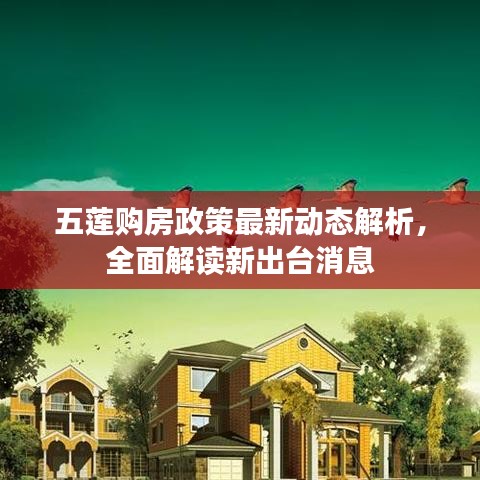 五莲购房政策最新动态解析,全面解读新出台消息