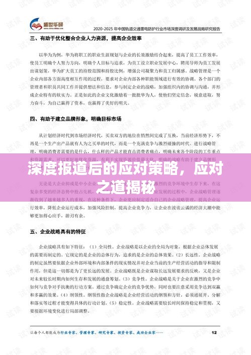 深度报道后的应对策略,应对之道揭秘