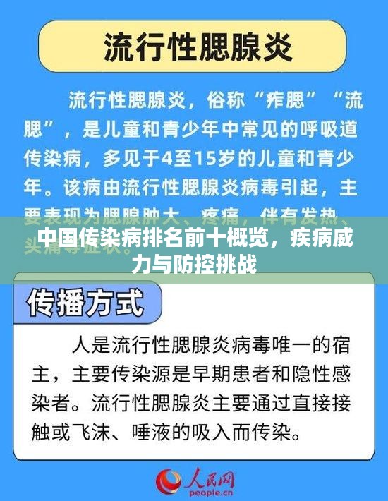 中国传染病排名前十概览,疾病威力与防控挑战