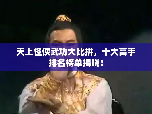 天上怪侠武功大比拼,十大高手排名榜单揭晓!
