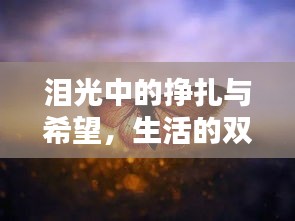 泪光中的挣扎与希望,生活的双重奏