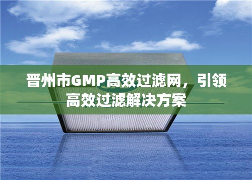 晋州市GMP高效过滤网,引领高效过滤解决方案