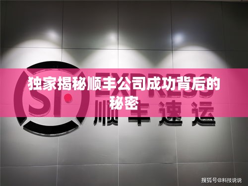 独家揭秘顺丰公司成功背后的秘密