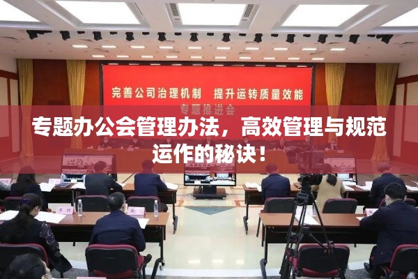 专题办公会管理办法,高效管理与规范运作的秘诀!