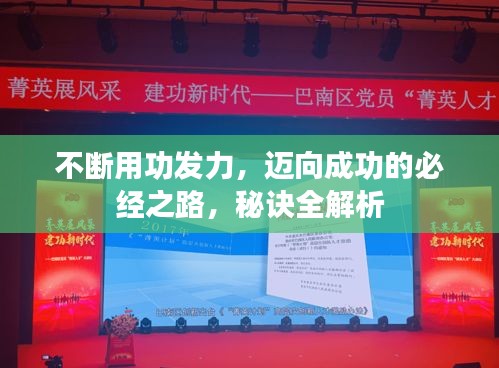 不断用功发力,迈向成功的必经之路,秘诀全解析