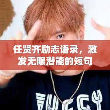 任贤齐励志语录,激发无限潜能的短句文案